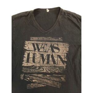 We As Human V-Neck T-Shirt Mens Medium Christian Band Music